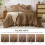 Twin Comforter Set Oak Brown Seersucker Microfiber 2-Pc 6