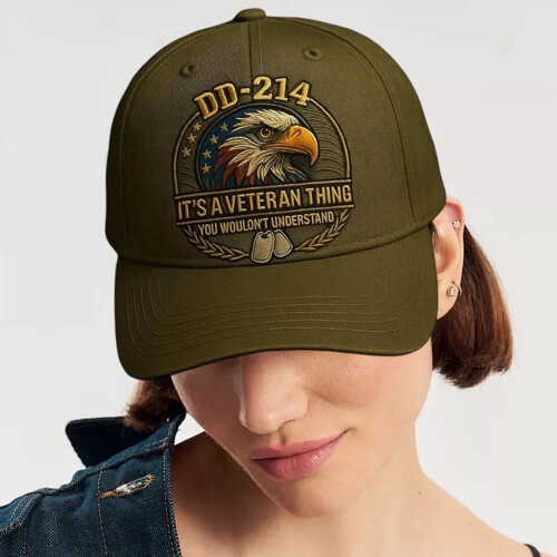 Καπέλο μπέιζμπολ Veterans' Pride με DD-214 και στάμπα Eagle 2
