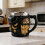V12Engine kaffekrus harpiks rustfritt stål 12oz 2