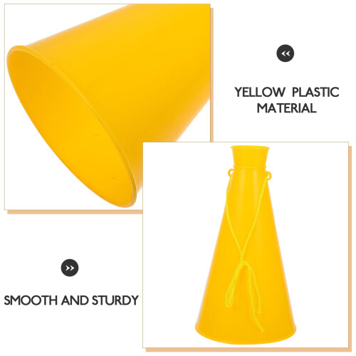 Party Air Horn Yellow Plastic Noise Maker 1Pcs 2