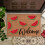 Πατάκι πόρτας Spring Welcome 16x24", σχέδιο καρπούζι, καρύδα κοκοφοίνικα, 7