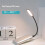 Lâmpada de leitura USB flexível e compacta para laptop, com luz LED regulável, ideal para casa e escritório. 7