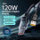 Καλώδιο USB-A σε Type-C 120W με οθόνη LED, ματ φινίρισμα, 6A, συγχρονισμός δεδομένων, USB PD, 4