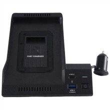 15W Auto  Draadloze Oplader Snelle Mobiele Telefoon Oplaadplaat Adapter Interieur voor - E-Klasse W213 E200/300/260