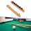 Natural Wood Pool Stick Rack 8 Hole Billiard Storage Protective Cue Display Stand 6