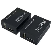 Trasmettitore e Ricevitore di Estensione USB da 30 M, Compatibile con , 1080p, da PC A TV Tramite Convertitore Audio/Video Ethernet RJ45 Cat6