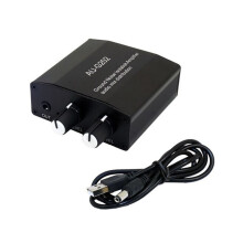 Ground Noise Isolation Amplifier Audio Mix Distribution 3.5mm Stereo DC5V 2-Channel 2 in 2 Out for Amplifier Headphone