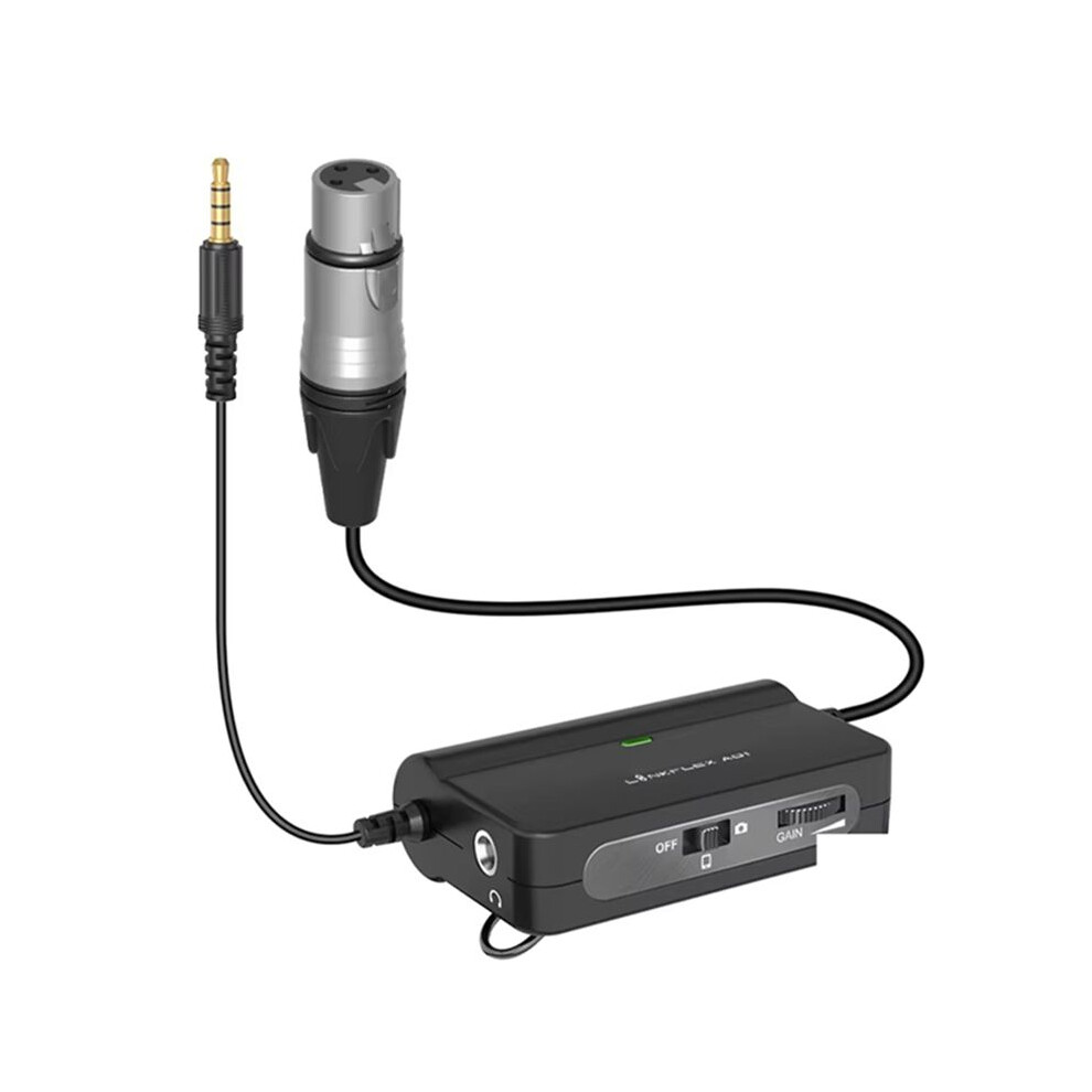 Linkflex Ad1 Microphone Preamp Amplifier Xlr To 3.5Mm Audio Adapter For Smartphone Dslr Cameras Camcorders 6033408925877