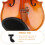Durable Violin Shoulder Rest Pad Black for Professional and Beginner Violin 6