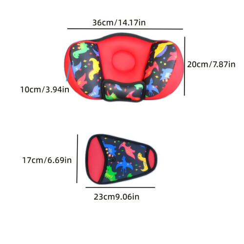 Nakke- og magepute til bilbelte – polyester, 1