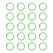 20 Pcs Metal Bookbinding Rings 25mm Binder Rings Loose Leaf Connectors for Scrapbooks Photo Albums and Craft Projects