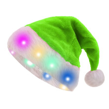 Hata Cóisir Saoire Veilbhit le Solas LED Santa