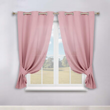 Blackout Curtains Mauve Chalk 46"x63" 2 Pack