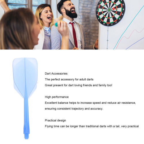 Dart Schaft Flight Set 2BA blau 10 Stück