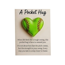 Tarjeta de regalo con forma de corazón para béisbol, 1 unidad