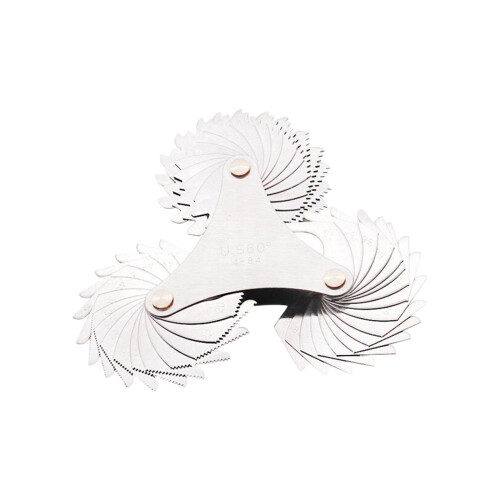 Calibre de rosca de aço com passo métrico e unificado