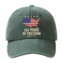 Gorra de béisbol patriótica de EE. UU. 250 aniversario 1776-2026