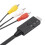 RCA to -Compatible Converter, AV to -Compatible Cable, Adapter Supporting PAL NTSC for PC,Laptop,TV 2