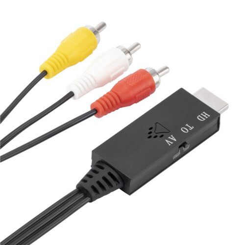 RCA to -Compatible Converter, AV to -Compatible Cable, Adapter Supporting PAL NTSC for PC,Laptop,TV 1