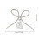 Metal Rhinestone Bow Tree Topper Silver 11.22x7.28 in 2