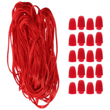 30 Red Nylon Cord Clasps for Bracelets, Ideal for Gift Wrapping and Craft Projects