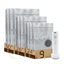 Ensemble de 10 sacs de rangement sous vide avec pompe électrique
