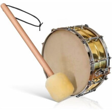 Bass Drum Mallet Felt Head 15 Inch Wood Handle