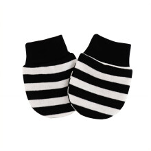 Baby Mittens Springtime Freshness Gloves Newborn Mittens Breathable Knit Fabric Baby Toddler Mittens Black&White Stripes