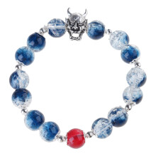 Armbånd med isrevnemønster i glas, unisex, 7,5 cm