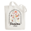 Sac fourre-tout en toile de coton réutilisable avec fermeture éclair 1