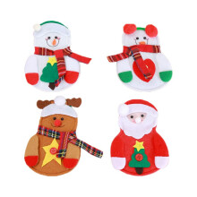 Besteckhalter für Partys, 4-teilige Weihnachtsgeschirr-Tasche