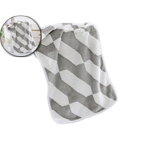 Polyester bath towel ultra-soft thickened 29.5x13.8 in