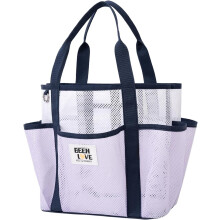 Dámska sieťovaná plážová taška odolná voči piesku s 8 vreckami
