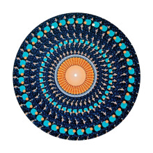 Zoetrope turntable slipmat optical illusion 1 pcs