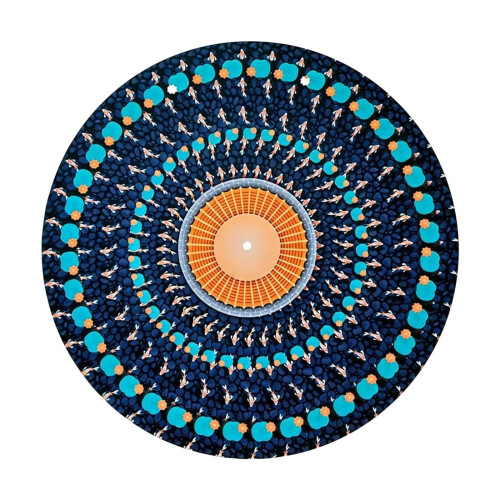 Zoetrope turntable slipmat optical illusion 1 pcs