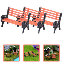 3 pezzi di piccole panchine compatte per la decorazione di scenari in miniatura