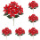13 tommer kunstige julestjerneblomster udendørs UV-resistente 1