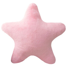 Roze pluche kussen in de vorm van een ster, 15,7 inch