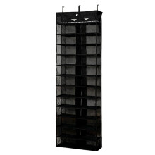 Organisateur de chaussures Ă suspendre Ă la porte, 26 poches, noir
