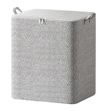 Sacs de rangement extra larges 220 L en tissu avec fermeture éclair – Organisateur respirant pour couvertures, couettes et linge de lit –