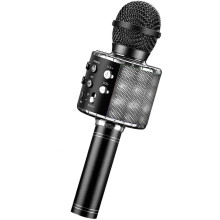 Bluetooth Karaoke Microphone, 4 in 1 Portable Wireless Microphone for Music, Echo Function, Compatible with Android, PC
