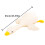 White Goose Plush Toy Soft Pillow 25.6 inches 3