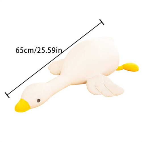 White Goose Plush Toy Soft Pillow 25.6 inches 2