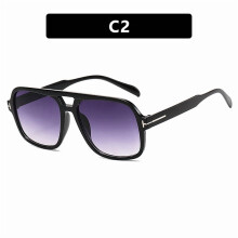 Lunettes de soleil pour femmes et hommes, style streetwear, vintage, rétro, modernes, monture large, style aviateur, monture souple, protection UV400