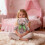 Urso de pelúcia cáqui com laço, 30 cm 5