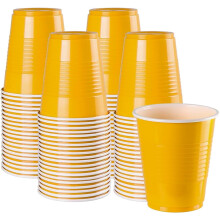 340 g gule plastfestkopper, 100 stk.