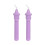 Long Pole Candles Light Purple Festive Decor 6 pcs 1