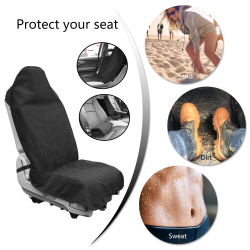 Toalla protectora de secado rápido para asientos de coche. Tejido cómodo. 1