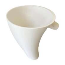 Mess-Free Flour Funnel for KitchenAid Mixer – Spill-Proof Attachment for 4.5–5 Qt Tilt-Head Models, Dishwasher Safe, White