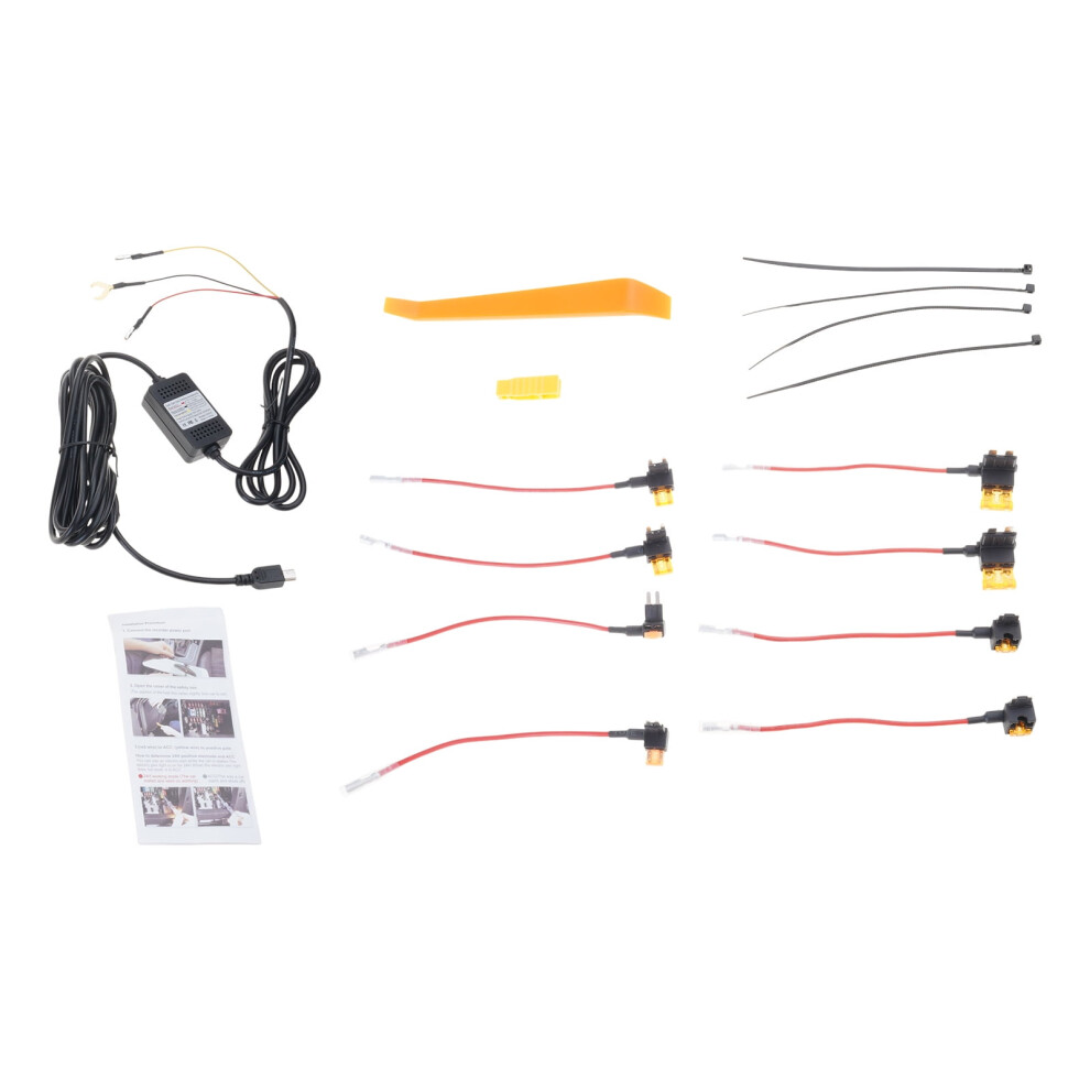 Hardwire Set For Dashcams Featuring 24Hour Parking Monitoring And Timelapse Recording Enhances Dashcam Performances 9071309028478